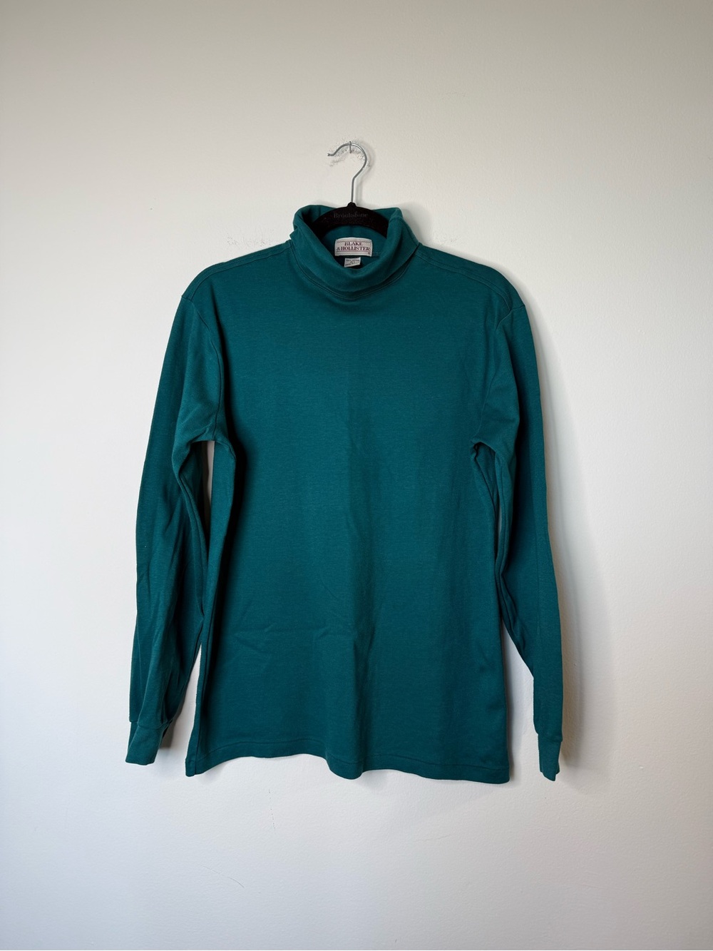 90s Teal Turtleneck Pullover